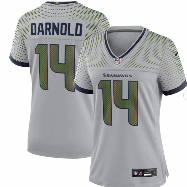 Sam Darnold Seattle Seahawks Nike Women's 2025 Rivalries Collection Game Jersey - Wolf Gray