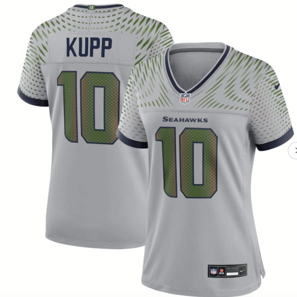 Cooper Kupp Seattle Seahawks Nike Women's 2025 Rivalries Collection Game Jersey - Wolf Gray