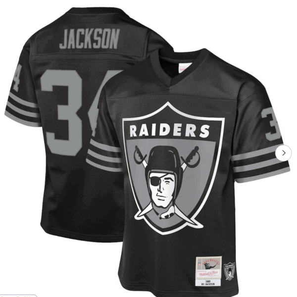 Bo Jackson Las Vegas Raiders Mitchell & Ness Youth 1988 Throwback Fashion Jersey - Black