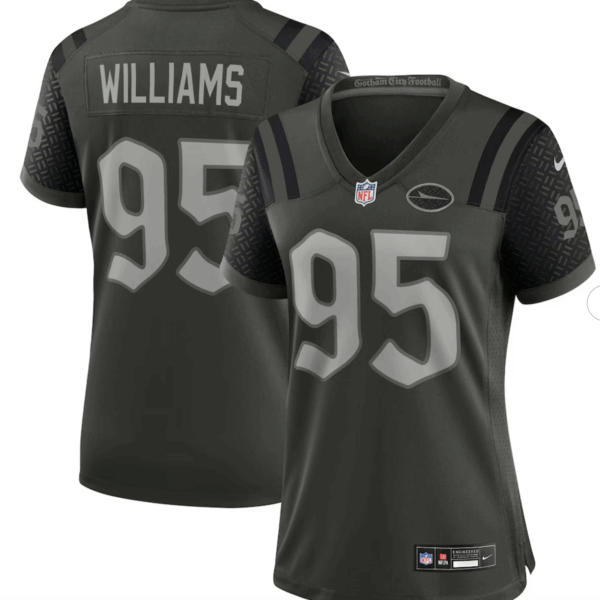 Quinnen Williams New York Jets Nike Women's 2025 Rivalries Collection Game Jersey - Gotham Green