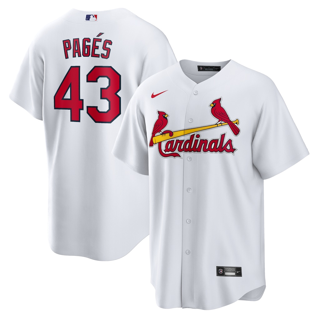 Pedro Pagés St. Louis Cardinals Nike Home Jersey - White