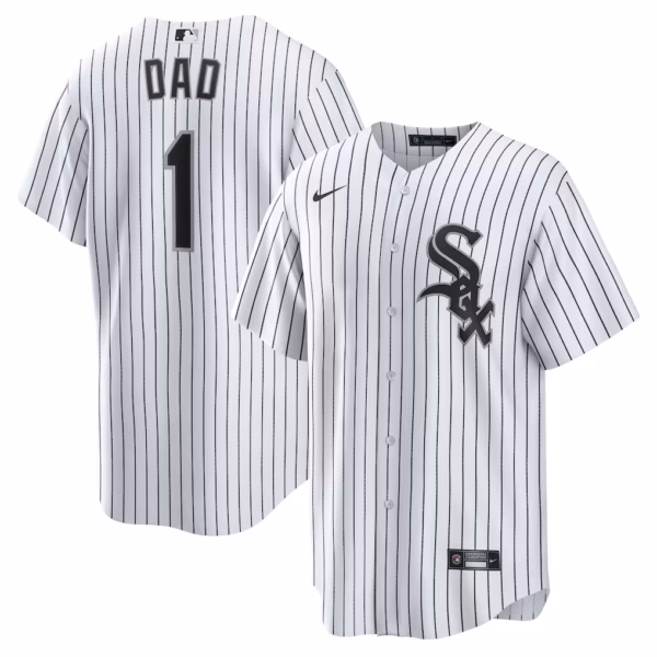 Chicago White Sox Nike #1 Dad Home  Jersey - White