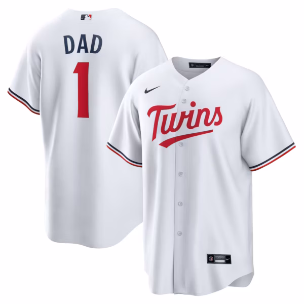 Minnesota Twins Nike #1 Dad Home  Jersey - White