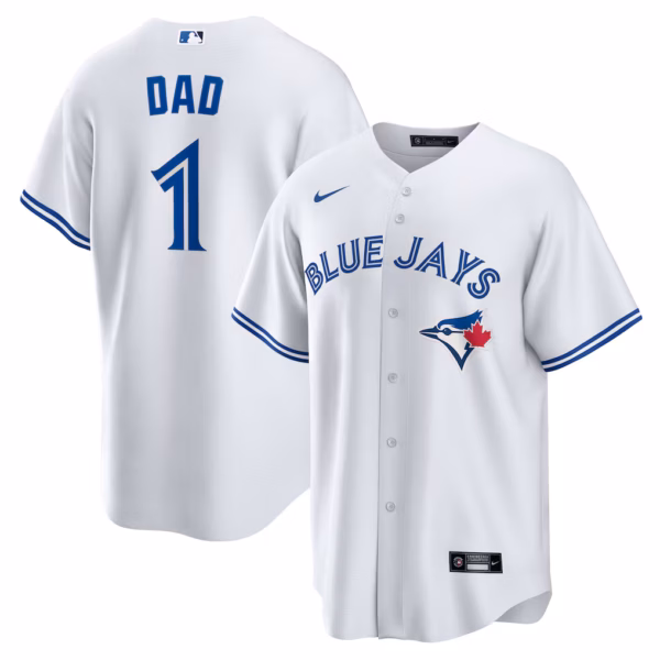 Toronto Blue Jays Nike #1 Dad Home  Jersey - White