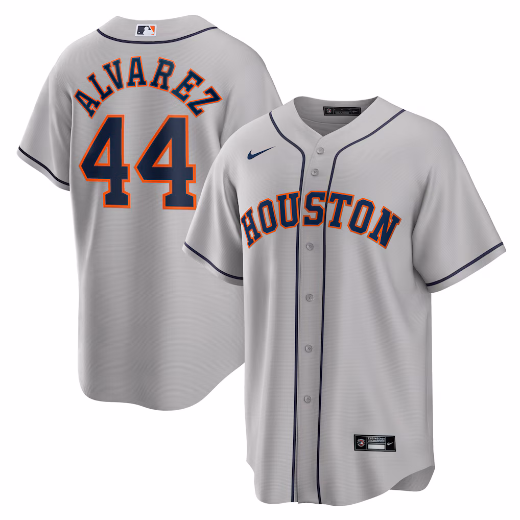 Yordan Álvarez Houston Astros Nike Road Player Jersey - Gray