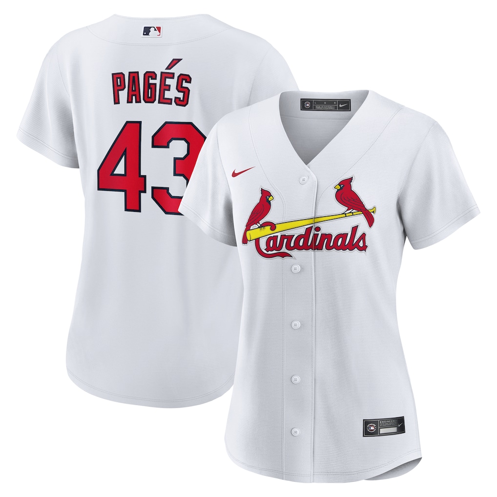 Pedro Pagés St. Louis Cardinals Nike Women's Home Jersey - White