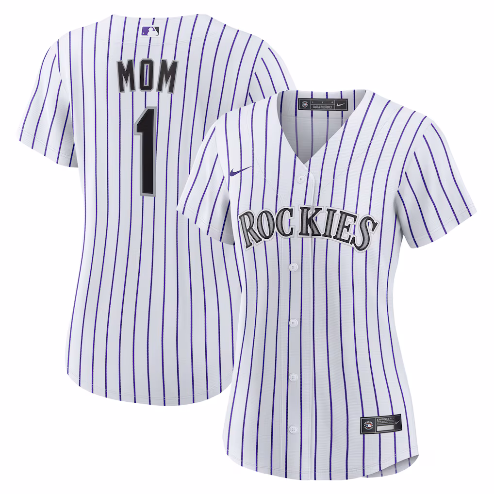 Colorado Rockies Nike Women's #1 Mom Home Jersey - White