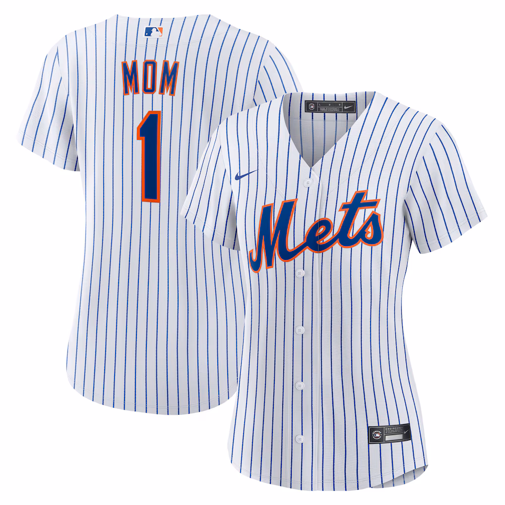 New York Mets Nike Women's #1 Mom Home Jersey - White