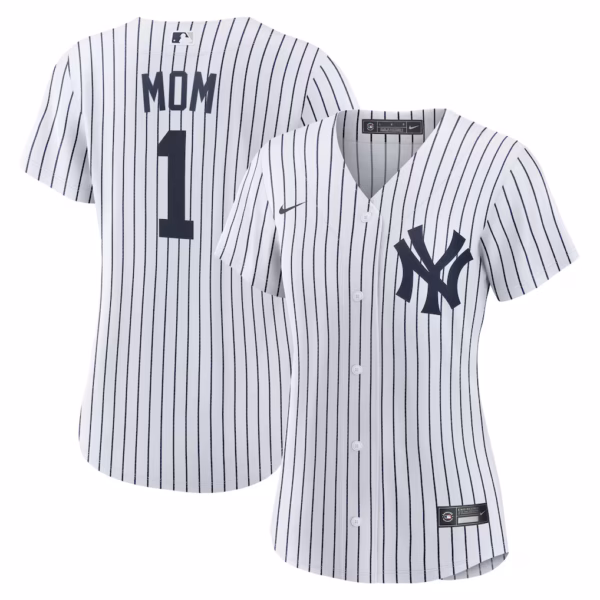 New York Yankees Nike Women's #1 Mom Home  Jersey - White