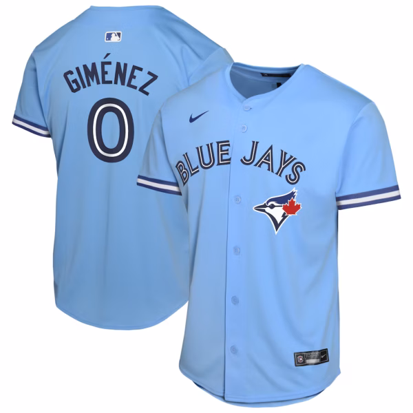 Andrés Giménez Toronto Blue Jays Nike Youth Alternate Game Player Jersey - Powder Blue